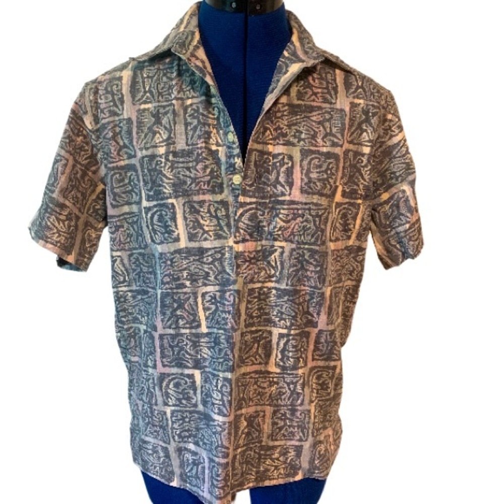 Tribal Hawaiian Shirt, Sm